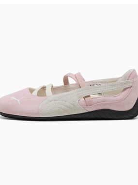 Puma Pink & Cream Ballet-Style Slip-On Sneakers